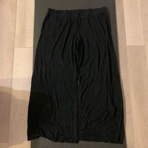 Loose fitting black pajama pants